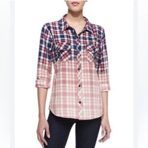 Maurice’s Ombre Flannel Shirt. Size medium